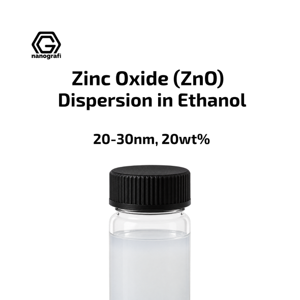 Zinc Oxide (ZnO) Nanopowder Dispersion in Ethanol, Size: 20-30nm, 20wt% (NG10DNPW0992)