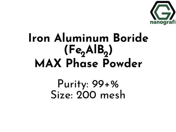 Iron Aluminum Boride (Fe2AlB2) Max Phase Powder, Purity: 99+%, Size: 200 mesh, NG10MPW1483