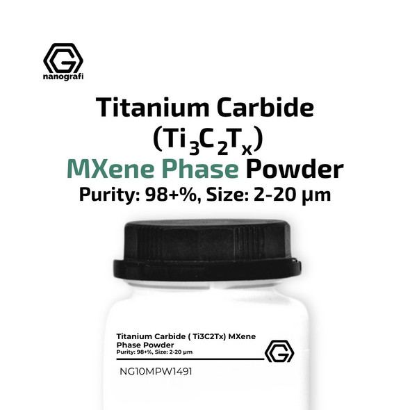 Titanium Carbide ( Ti3C2Tx) MXene Phase Powder, Purity 98+%, Size: 2-20 µm (NG10MPW1491)