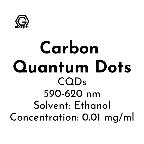 Carbon Quantum Dots (CQDs), 590-620 nm, Solvent: Ethanol , 0.01 mg/ml (NG10QD0980)
