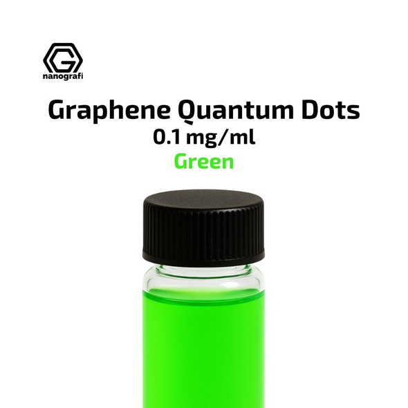 Green Graphene Quantum Dots (GQDs), Solvent: DI Water, Concentration: 0.1 mg/ml (NG10GNPW0969)