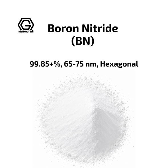 Boron Nitride (BN) Nanopowder/Nanoparticles, Purity: 99.85+%, Size: 65-75 nm, Hexagonal