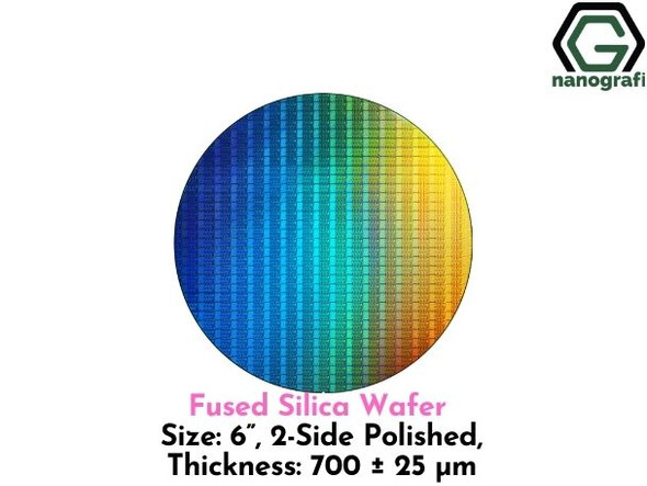 Fused Silica Wafer, Size: 6”, 2-Side Polished, Thickness: 700 ± 25 μm- NG08SW0603