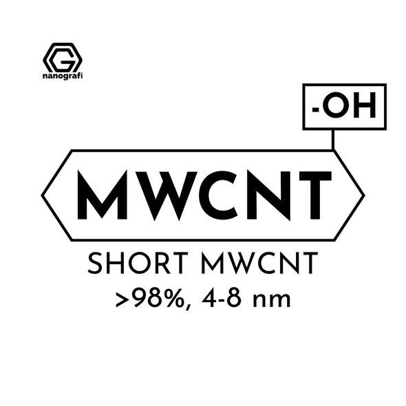 (-OH) Functionalized Short Length Multi Walled Carbon Nanotubes, Purity: >98%, Outside Diameter: 4-8 nm (NG01SM0102)