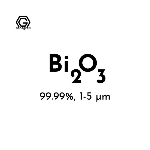 Bismuth Oxide (Bi2O3) Micron Powder, Purity: 99.99%, Size: 1-5 µm (NG01OM0202