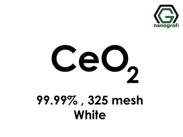 CeO2(Cerium Oxide) Micron Powder (White), 325 mesh, 99.99 %
