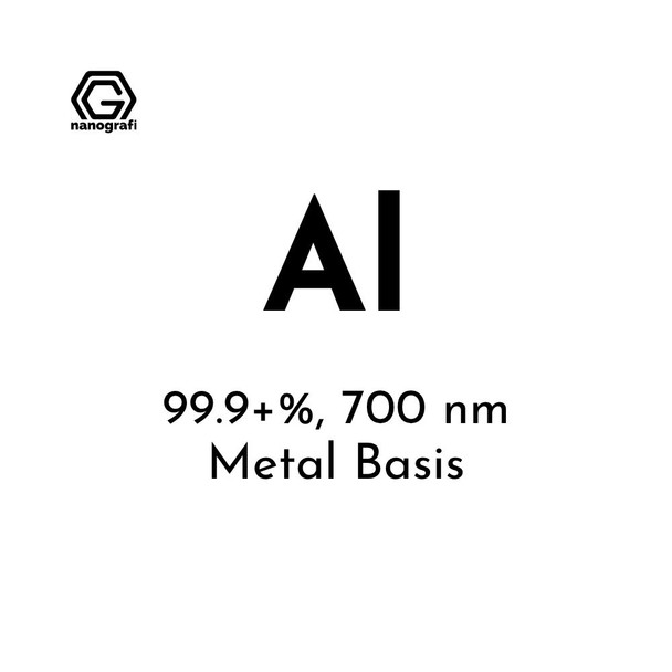 Aluminum (Al) Nanopowder/Nanoparticles, Purity: 99.9%, Size: 700 nm, Metal Basis- NG04EO0201