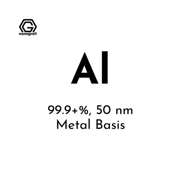 Aluminum (Al) Nanopowder/Nanoparticles, Purity: 99.9+%, Size: 50 nm, Metal Basis (NG04EO0204)