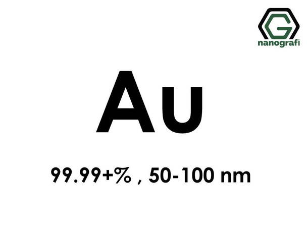 Gold (Au) Nanopowder/Nanoparticles, Purity: 99.99+%, Size: 50-100 nm- NG04EO0301