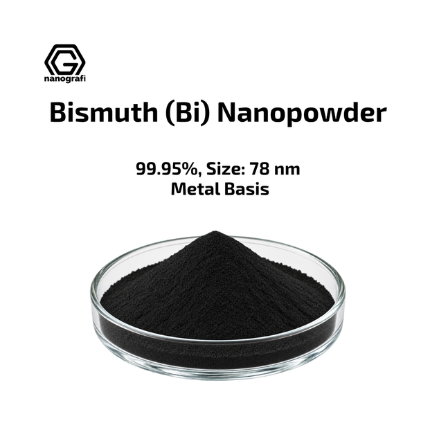 Bismuth (Bi) Nanopowder/Nanoparticles, Purity: 99.95%, Size: 78 nm, Metal Basis- NG04EO0601