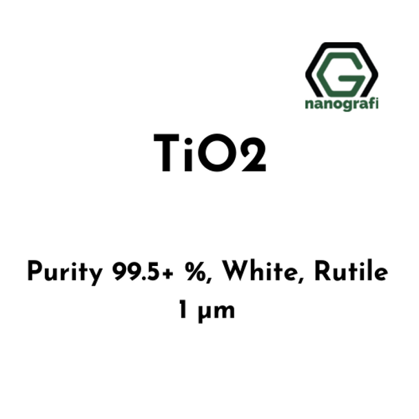 Titanium Dioxide (TiO2) Micron Powder, Purity: 99.5+ %, Size: 1 µm, White, Rutile