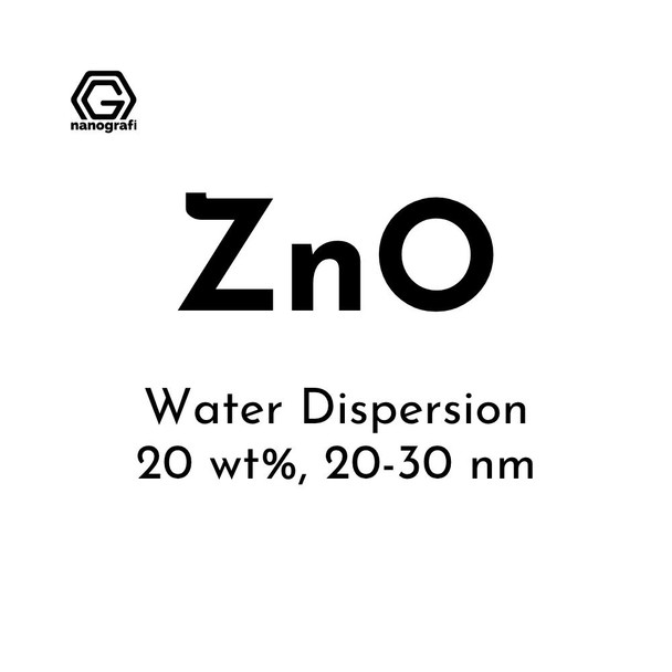 Zinc Oxide (ZnO) Nanopowder/Nanoparticles Water Dispersion, Size: 20-30 nm, 20 wt% (NG02MD01027)