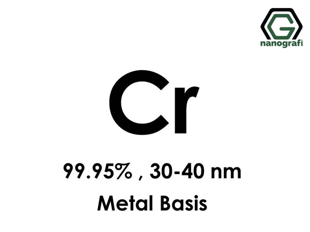 Chromium (Cr) Nanopowder/Nanoparticles, Purity: 99.95%, Size: 30-40 nm, Metal Basis- NG04EO0901