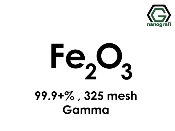 Fe2O3(Iron Oxide) gamma, Micron Powder , 325 mesh, Purity 99.9+%