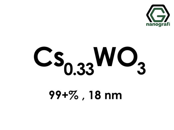 Cesium Tungsten Oxide (Cs0.33WO3) Nanopowder/Nanoparticles, Purity: 99+%, Size: 18 nm