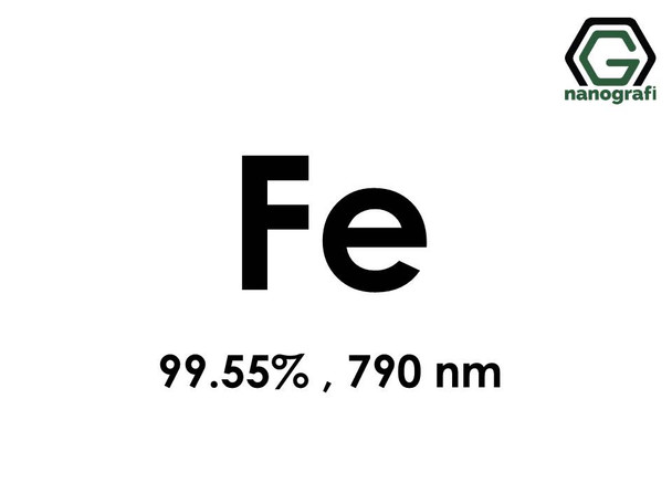 Iron (Fe) Nanopowder/Nanoparticles, Purity: 99.55%, Size: 790 nm- NG04EO1101