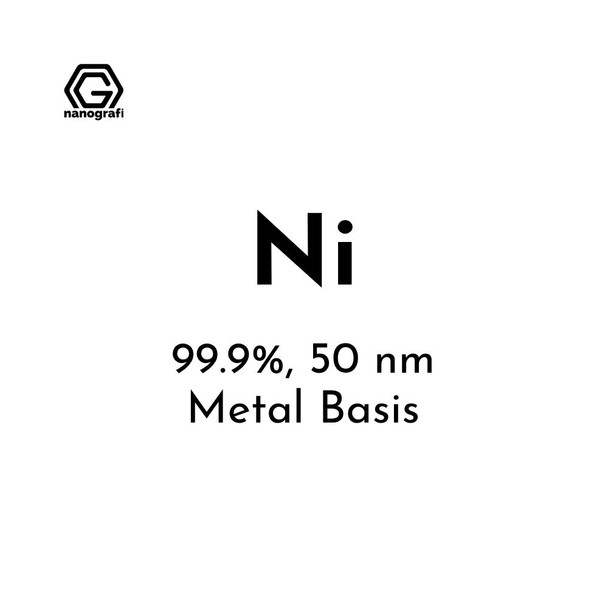 Nickel (Ni) Nanopowder/Nanoparticles, Purity: 99.9%, Size: 50 nm, Metal Basis (NG04EO1703)