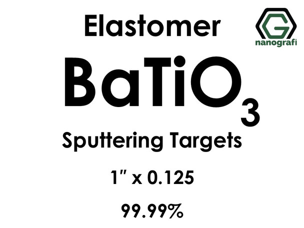 Barium Titanate (elastomer) (BaTiO3) Sputtering Targets, Size:1'' ,Thickness: 0.125'' , Purity: 99.99%