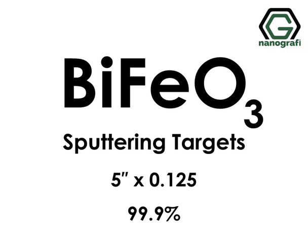 Bismuth Ferrite (BiFeO3) Sputtering Targets, Size:5'' ,Thickness: 0.125'' , Purity: 99.9%