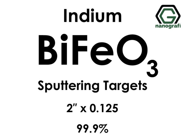 Bismuth Ferrite (Indium) Sputtering Targets, Size:2'' ,Thickness:0.125'' , Purity: 99.9%