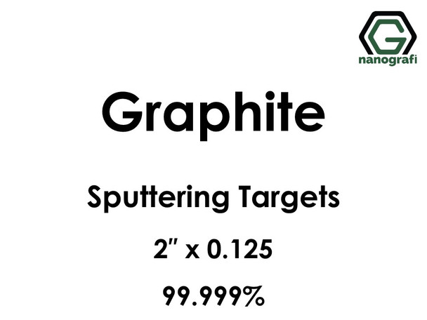 Carbon (Graphite)(C) Sputtering Targets, Size:2'' ,Thickness:0.125'' , Purity: 99.999%