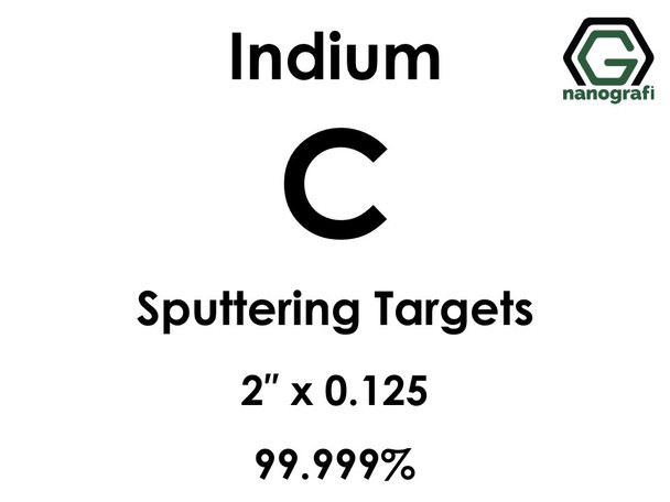Carbon (indium)(C) Sputtering Targets, Size:2'' ,Thickness:0.125'' , Purity: 99.999%