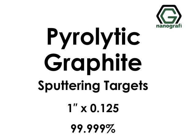 Carbon (Pyrolytic Graphite)(C) Sputtering Targets, Size:1'' ,Thickness:0.125'' , Purity: 99.999% 