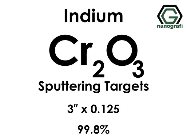 Chromium Oxide (indium)(Cr2O3) Sputtering Targets, Size:3'' ,Thickness:0.125'' , Purity: 99.8%