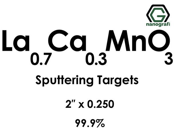 Lanthanum Calcium Manganate(La0.7Ca0.3MnO3) Sputtering Targets, Size:2'' ,Thickness:0.250'' , Purity: 99.9%