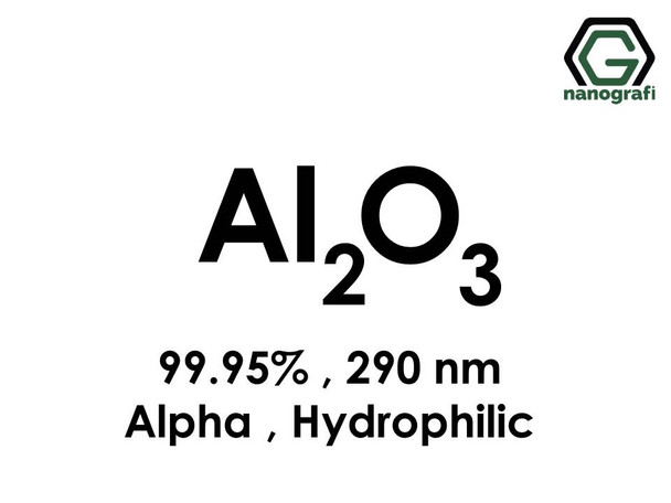 Aluminium Oxide (Al2O3) Nanopowder/Nanoparticles, Alpha, High Purity: 99.95%, Size: 290 nm, Hydrophilic- NG04SO0104