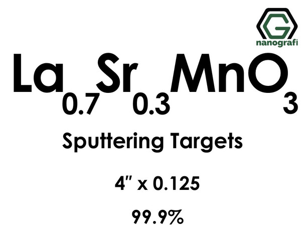 Lanthanum Strontium Manganate(La0.7Sr0.3MnO3) Sputtering Targets, Size:4'' ,Thickness:0.125'' , Purity: 99.9%