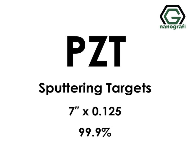 Lead Zirconium Titanate, PZT (O5PbTiZr) Sputtering Targets, Size:7'' ,Thickness:0.125'' , Purity: 99.9%