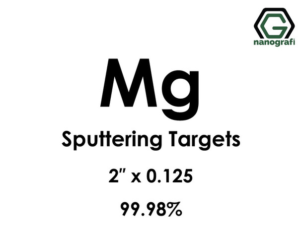 Magnesium (Mg) Sputtering Targets, Size:2'' ,Thickness:0.125'' , Purity: 99.98%