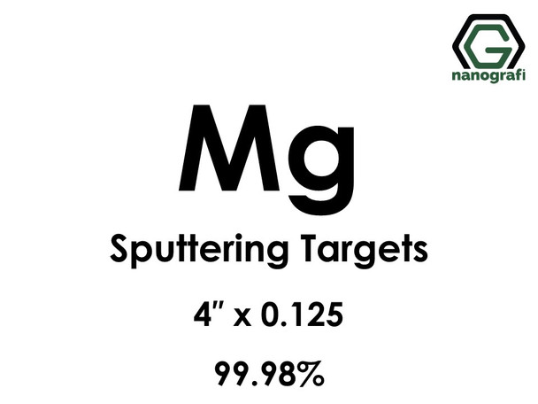 Magnesium (Mg) Sputtering Targets, Size:4'' ,Thickness:0.125'' , Purity: 99.98%