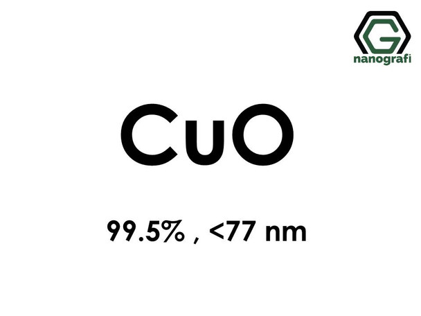 Copper Oxide (CuO) Nanopowder/Nanoparticles, Purity: 99.5%, Size: < 77 nm