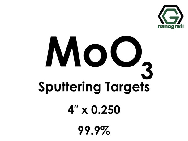 Molybdenum Oxide (MoO3) Sputtering Targets, Size:4'' ,Thickness:0.250'' , Purity: 99.9%