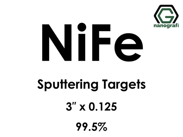 Nickel Iron (NiFe) Sputtering Targets, Size:3'' ,Thickness:0.125'' , Purity: 99.5%