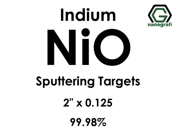 Nickel Oxide (indium)(NiO) Sputtering Targets, Size:2'' ,Thickness:0.125'' , Purity: 99.98%