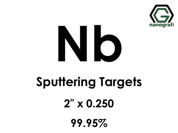 Niobium (Nb) Sputtering Targets, Size:2'' ,Thickness:0.250'' , Purity: 99.95% pure Ex Ta