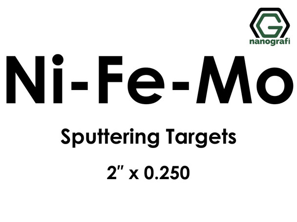 Permalloy (Ni-Fe-Mo) Sputtering Targets, Size:2'' ,Thickness:0.250'' 