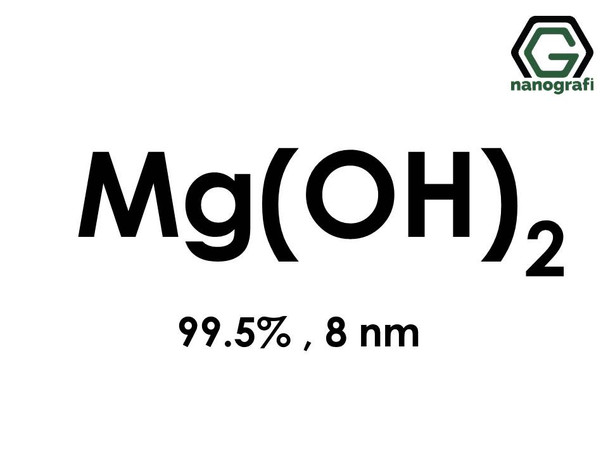 Magnesium Hydroxide (Mg(OH)2) Nanopowder/Nanoparticles, Purity: 99.5%, Size: 8 nm- NG04SO2201