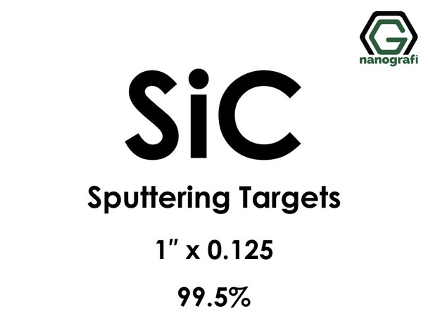 Silicon Carbide (SiC) Sputtering Targets, Size:1'' ,Thickness:0.125'' , Purity: 99.5% 