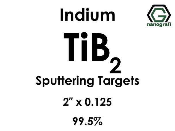Titanium Boride (indium)(TiB2) Sputtering Targets, Size:2'' ,Thickness:0.125'' , Purity: 99.5%