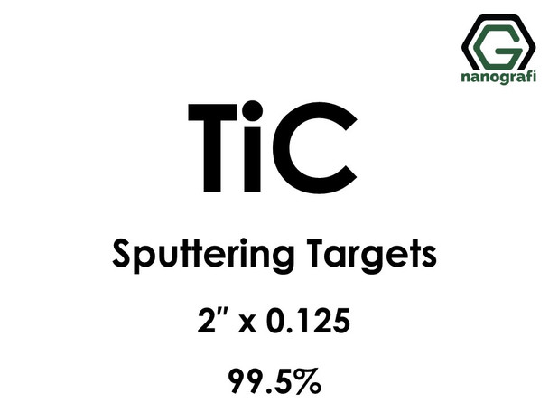 Titanium Carbide (TiC) Sputtering Targets, Size:2'' ,Thickness:0.125'' , Purity: 99.5% 