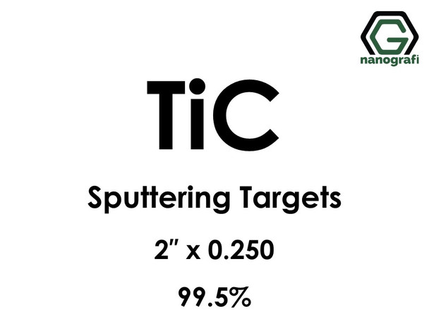 Titanium Carbide (TiC) Sputtering Targets, Size:2'' ,Thickness:0.250'' , Purity: 99.5% 