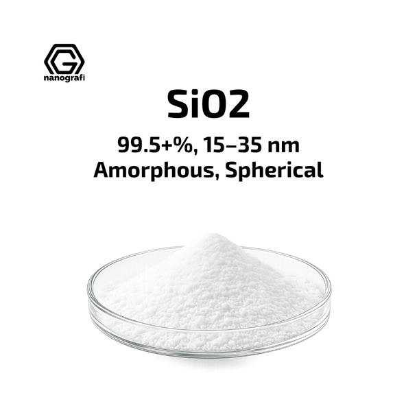 Silicon Dioxide (SiO2) Nanopowder/Nanoparticles, Purity: 99.5+%, Size: 15-35 nm