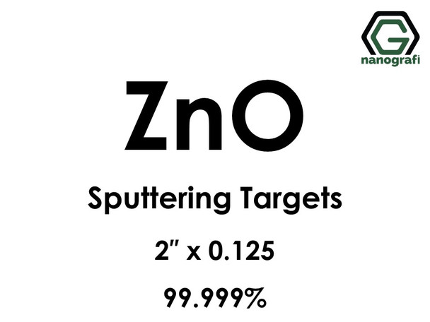 Zinc Oxide (ZnO) Sputtering Targets, Size:2'' ,Thickness:0.125'' , Purity: 99.999% 