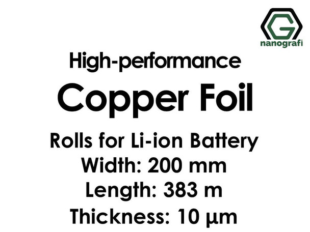 High-performance Copper Foil 10um Rolls for Lithium Ion Battery