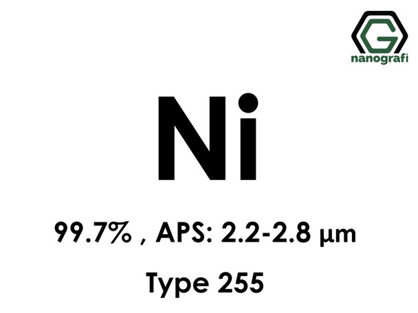 Nickel (Ni) Micron Powder Type 255, Purity: >99.7 %, APS: 2.2–2.8 μm