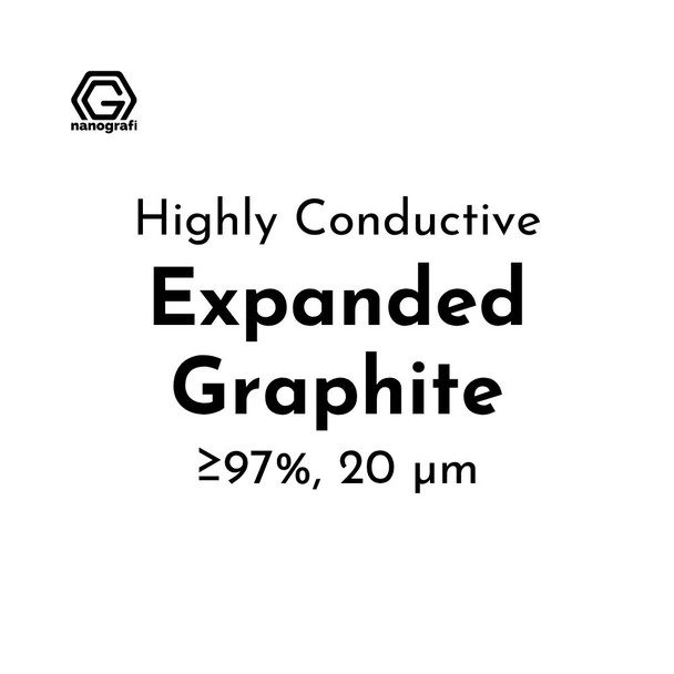 Highly Conductive Expanded Graphite Micron Powder, Purity: ≥97%, Size: 20 µm (NG04EO0724)